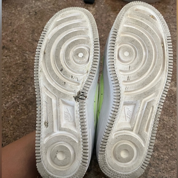 Nike Air Force 1 AF1 Sage Low Top Platform neon green Sneakers Shoes 6 - Picture 5 of 5